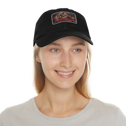 Bloodspawn | Dad Hat with Leather Patch