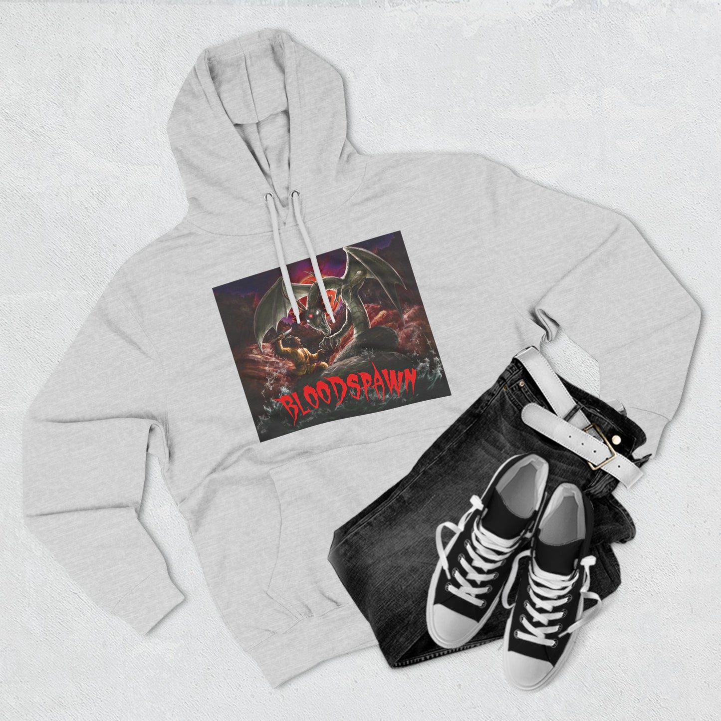 Bloodspawn | Three-Panel Fleece Hoodie
